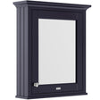 Old London Mirrored Cabinet H750 x W600mm, 1 Door Twilight Blue LON314