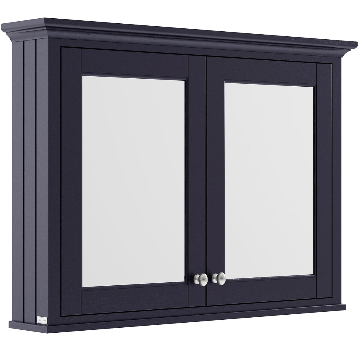 Old London Mirrored Cabinet H750 x W1050mm, 2 Door Twilight Blue LON317