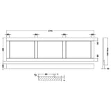 Old London Traditional Front Bath Panel Timeless Sand LOP407 LD