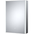 Nuie Pavo LED Touch Sensor 1 Door Mirrored Cabinet H700 x W500mm Silver LQ093
