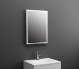Nuie Lyra LED Touch Sensor Bathroom Mirror H700 x W500mm Silver LQ502 LS
