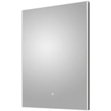 Nuie Anser LED Touch Sensor Bathroom Mirror H700 x W500mm Silver LQ503