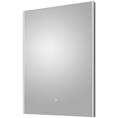 Nuie Anser LED Touch Sensor Bathroom Mirror H700 x W500mm Silver LQ503