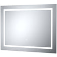Nuie Enif Horizontal LED Touch Sensor Bathroom Mirror H600 x W800mm Silver LQ506