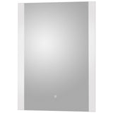 Nuie Castor Ambient Lit LED Touch Sensor Bathroom Mirror H700 x W500mm Silver LQ601