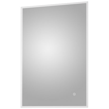 Nuie Leva LED Touch Sensor Bathroom Mirror H700 x W500mm Silver LQ602