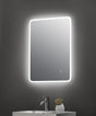 Nuie Lynx Ambient Lit LED Touch Sensor Mirror H700 x W500mm Silver LQ603 LS