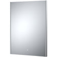 Nuie Cepheus Ambient Lit LED Touch Sensor Bathroom Mirror H800 x W600mm Silver LQ604