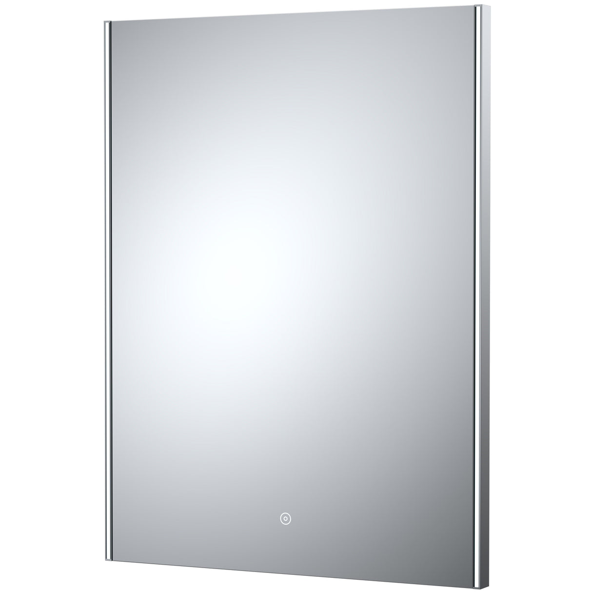 Nuie Cepheus Ambient Lit LED Touch Sensor Bathroom Mirror H800 x W600mm Silver LQ604