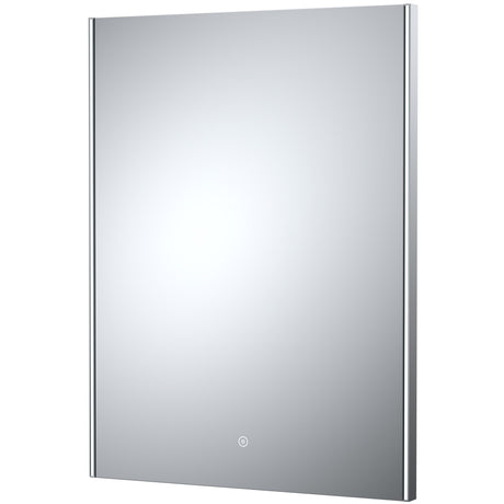 Nuie Cepheus Ambient Lit LED Touch Sensor Bathroom Mirror H800 x W600mm Silver LQ604