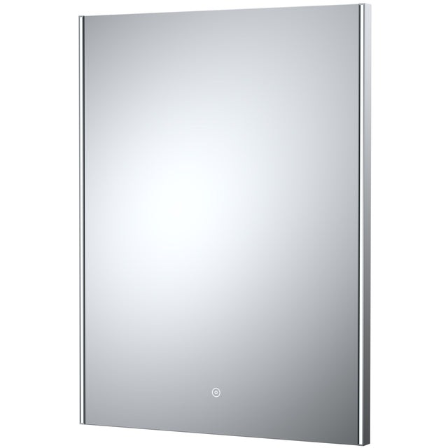 Nuie Cepheus Ambient Lit LED Touch Sensor Bathroom Mirror H800 x W600mm Silver LQ604