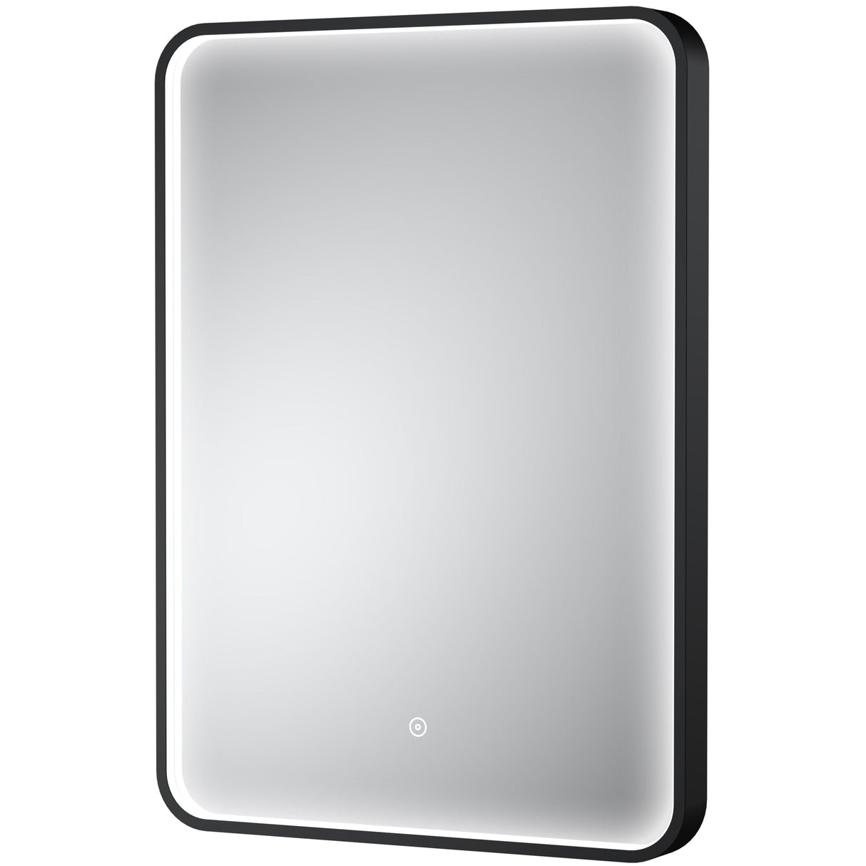 Nuie Pictor Rectangular LED Touch Sensor Inset Framed Mirror H700 x W500mm Black LQ731