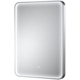 Nuie Pictor Rectangular LED Touch Sensor Inset Framed Mirror H700 x W500mm Chrome LQ733