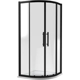 Hudson Reed Apex Quadrant Shower Enclosure Matt Black, 8mm Glass M1000QBP-E8