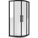 Hudson Reed Apex Quadrant Shower Enclosure Matt Black, 8mm Glass M900QBP-E8