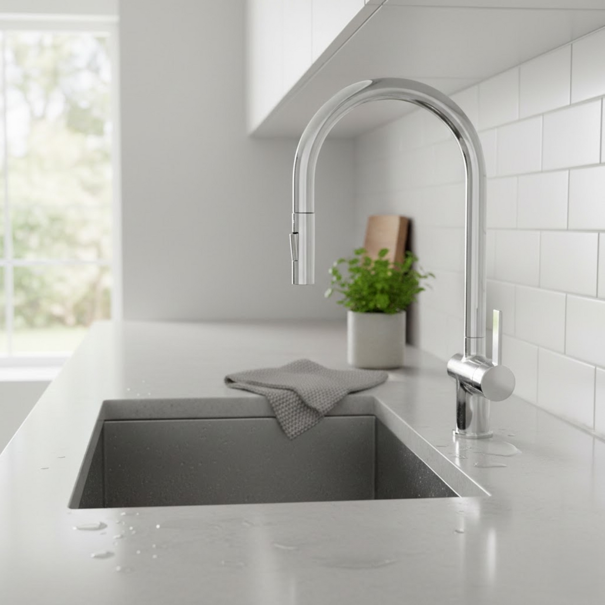 Astini Mayhill Single Lever Pull Out Kitchen Sink Mixer Tap