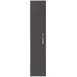 Nuie Athena 1 Door Wall Hung Tall Storage Unit W300mm Gloss Grey MOC361