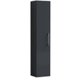 Nuie Arno 1 Door Wall Hung Tall Storage Unit W300mm Soft Black MOE1461