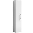 Nuie Arno 1 Door Wall Hung Tall Storage Unit W300mm Gloss White MOE161