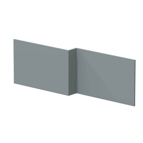 Nuie L-Shaped Shower Bath Front Panel MDF/MFC Coastal Grey MPC2335