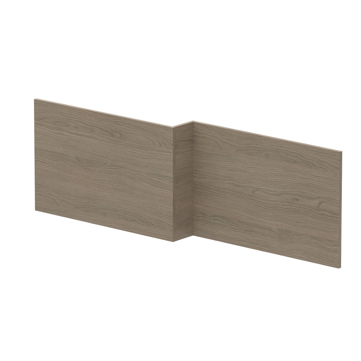 Nuie L-Shaped Shower Bath Front Panel MDF/MFC Solace Oak MPD2535