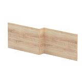 Nuie L-Shaped Shower Bath Front Panel MDF/MFC Bleached Oak MPD3035