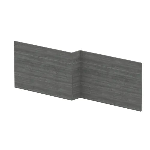 Nuie L-Shaped Shower Bath Front Panel MDF/MFC Anthracite Woodgrain MPD535N