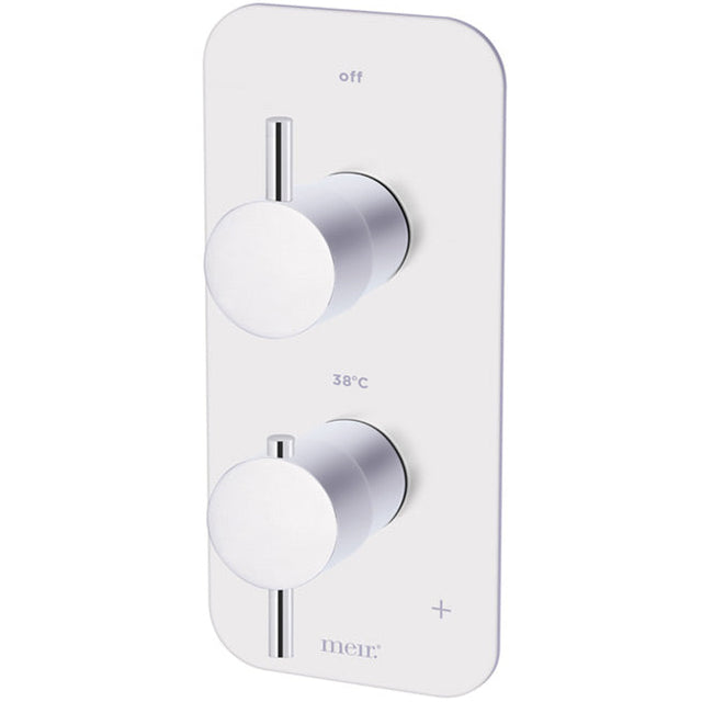 Meir 1 Outlet Thermostatic Concealed Shower Valve - Chrome MTV11-SET-C