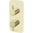 Meir 2 Outlet Thermostatic Concealed Shower Valve With Diverter - Tiger Bronze MTV22-SET-PVDBB