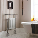 Hudson Reed Harrow Radiator & Heated Towel Rail H965 x W673mm White/Chrome MTY022 LS2