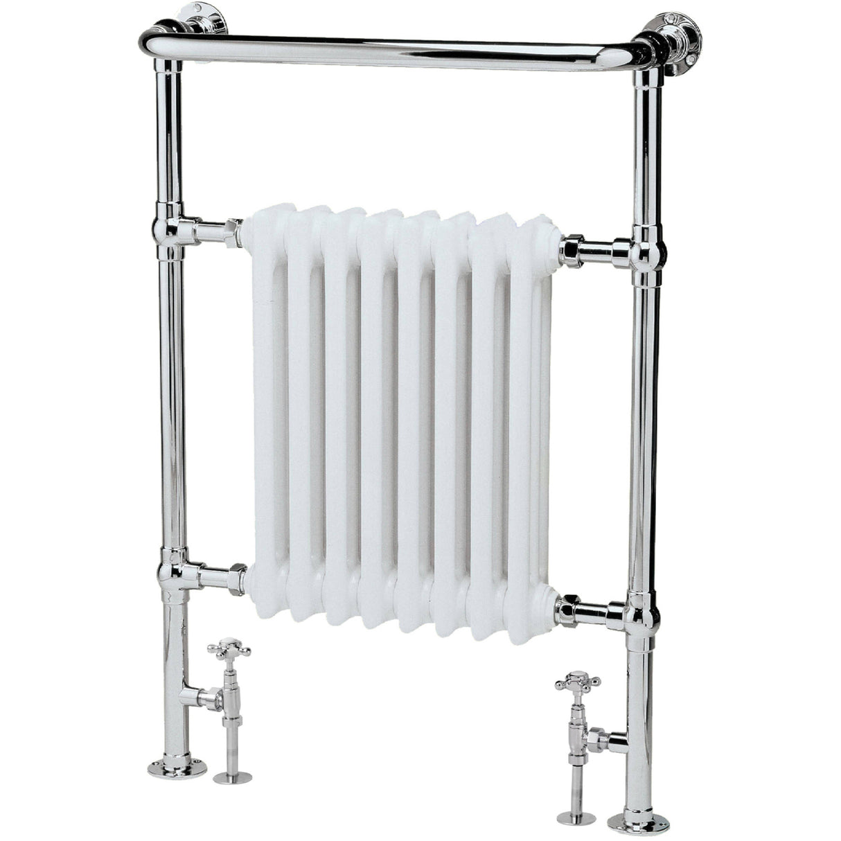 Hudson Reed Harrow Radiator & Heated Towel Rail H965 x W673mm White/Chrome MTY022