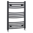 Nuie Crescent Curved Ladder Heated Towel Rail Anthracite W500mm MTY102
