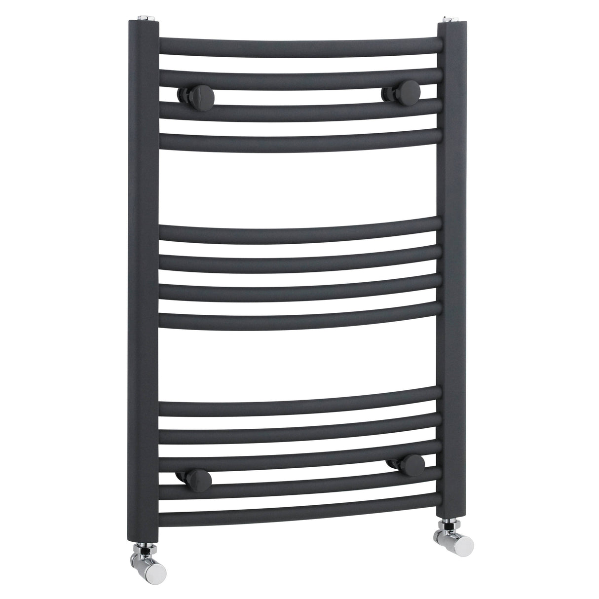 Nuie Crescent Curved Ladder Heated Towel Rail Anthracite W500mm MTY102