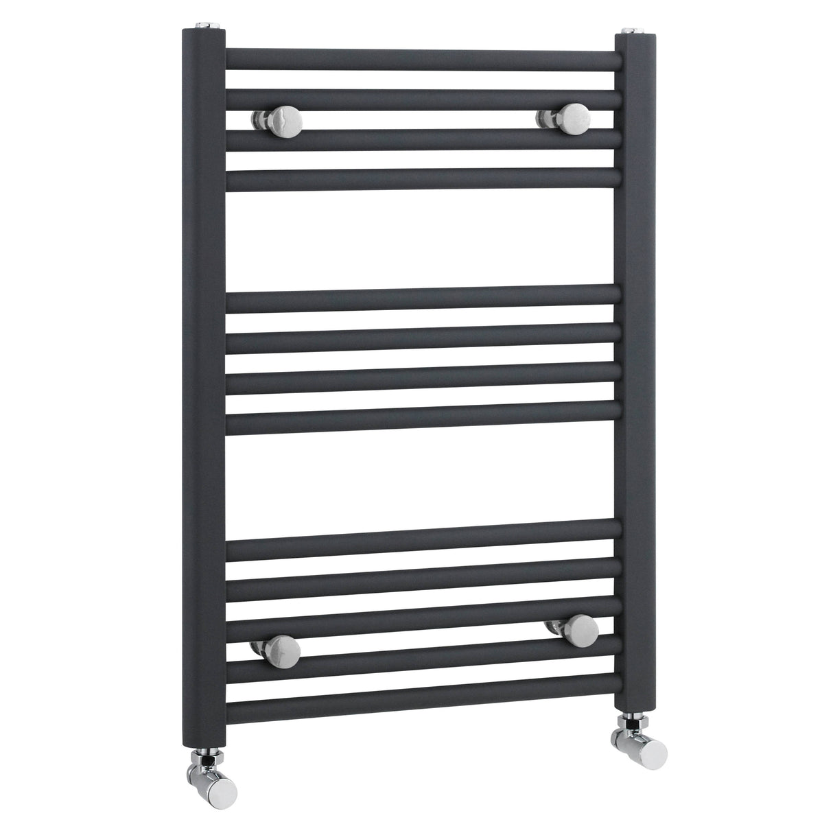 Nuie Crescent Straight Ladder Heated Towel Rail Anthracite W500mm MTY103