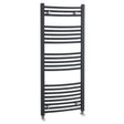 Nuie Crescent Curved Ladder Heated Towel Rail Anthracite W500mm MTY104