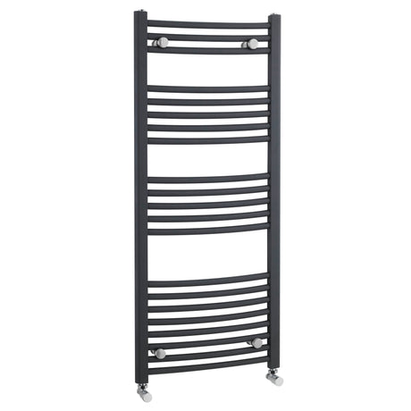 Nuie Crescent Curved Ladder Heated Towel Rail Anthracite W500mm MTY104