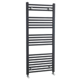 Nuie Crescent Straight Ladder Heated Towel Rail Anthracite W500mm MTY105