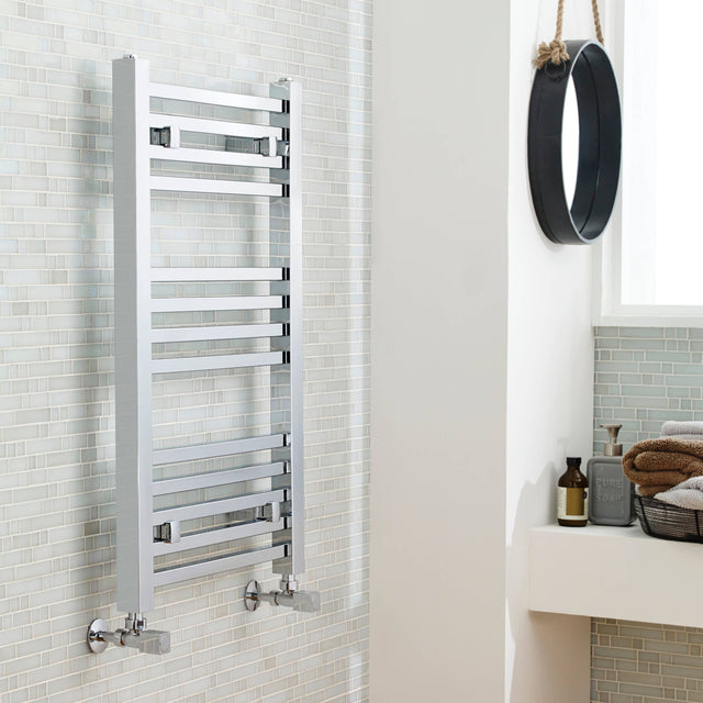 Nuie Level Square Ladder Heated Towel Rail Chrome W500mm MTY108 LS