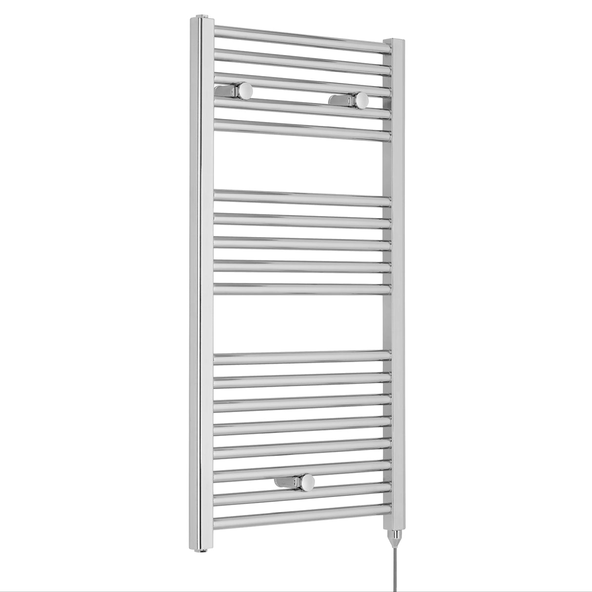 Nuie Ladder Electric Heated Towel Rail - 18 Round Rails - H920 x W480mm Chrome MTY151