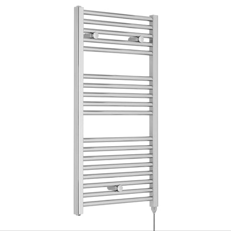 Nuie Ladder Electric Heated Towel Rail - 18 Round Rails - H920 x W480mm Chrome MTY151