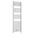 Nuie Ladder Electric Heated Towel Rail - 27 Round Rails - H1375 x W480mm Chrome MTY152