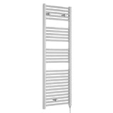 Nuie Ladder Electric Heated Towel Rail - 27 Round Rails - H1375 x W480mm Chrome MTY152
