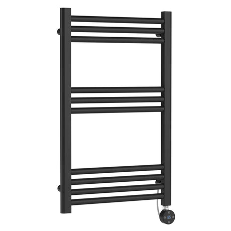 Nuie Ladder Electric Heated Towel Rail - 10 Round Rails - H800 x W500mm Anthracite MTY159