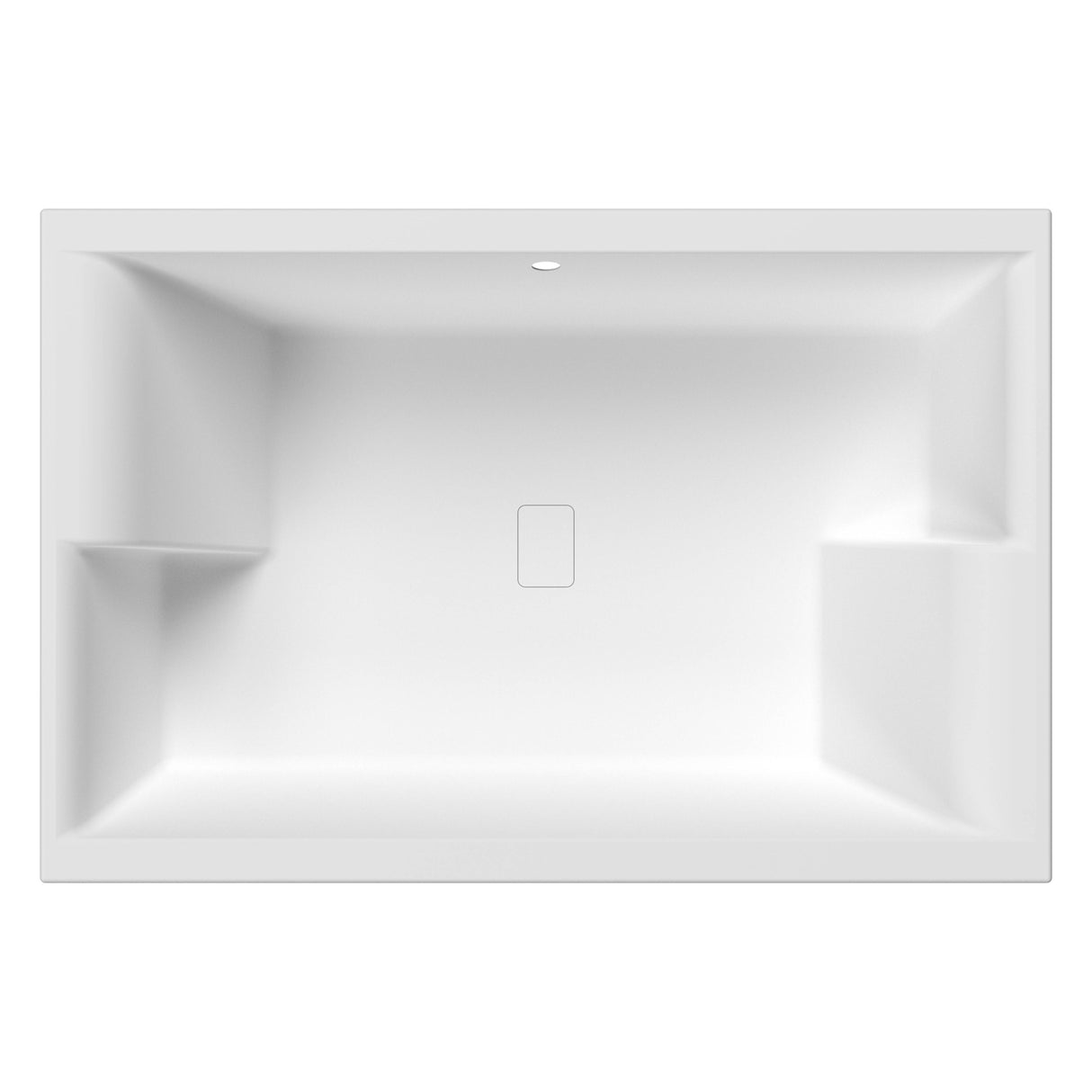 Nuie Double Ended Inset Spa Bath 1800x1200mm Gloss White NBI1812