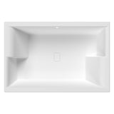 Nuie Double Ended Inset Spa Bath 1800x1200mm Gloss White NBI1812