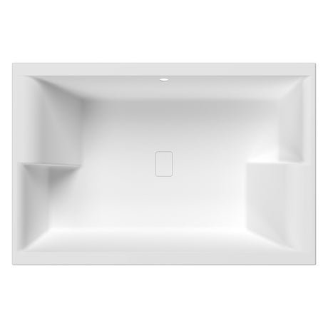 Nuie Double Ended Inset Spa Bath 1800x1200mm Gloss White NBI1812