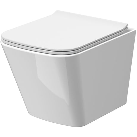 Nuie Ava Rimless Wall Hung Toilet & Soft Close Sandwich Seat NCG440