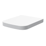 Nuie Square Wrapover Soft Close Toilet Seat PP with Top Fix White NCG496