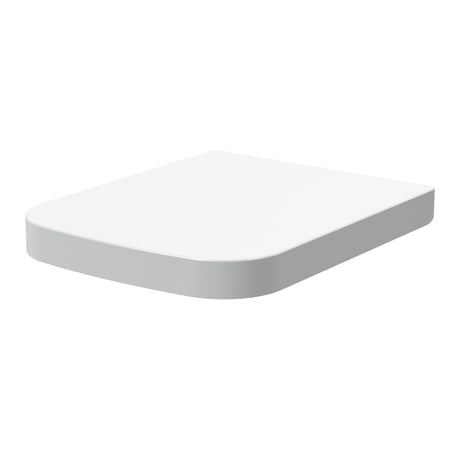 Nuie Square Wrapover Soft Close Toilet Seat PP with Top Fix White NCG496