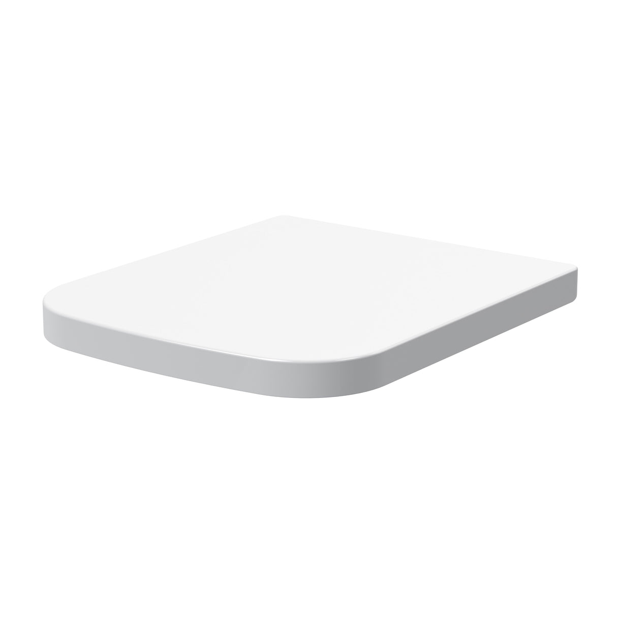 Nuie Square Wrapover Soft Close Toilet Seat Urea with Top Fix White NCG499